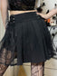 BLACK SKIRT WITH CHAINS